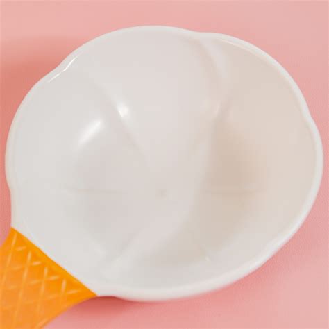 Ice Cream Bowl With Handle Vanilla 400 ml Online - Premium Bowl with ...