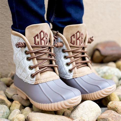 Monogrammed Toddler Duck Boots - Marleylilly Kids