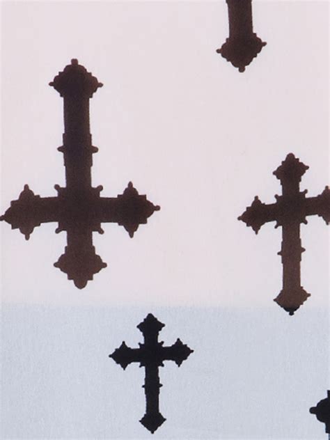 Women's White Polyester Cross Print Shirt – Stylestone