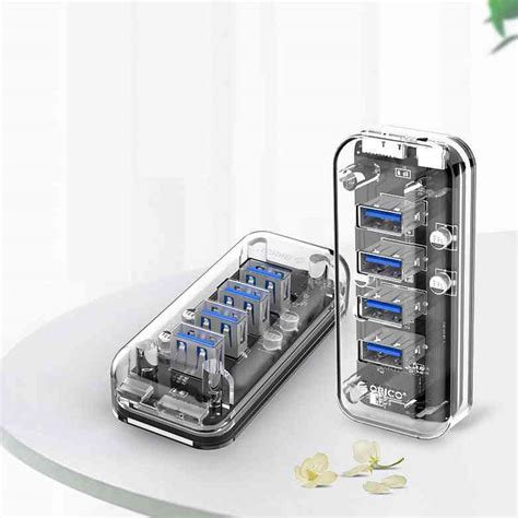 ORICO F4U 4 Port USB 3.0 Transparent Hub – UniqueBud