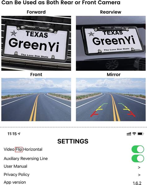 GreenYi WiFi License Plate Backup Camera - 720P HD India | Ubuy