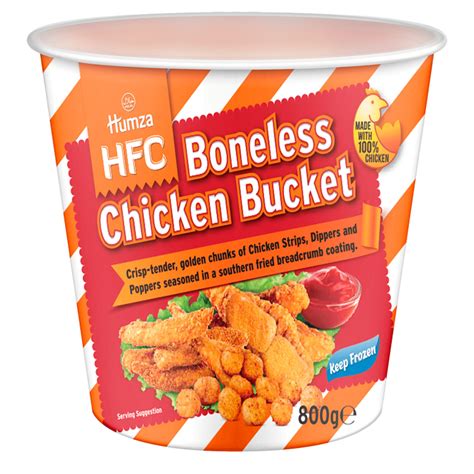 Humza HFC Boneless Chicken Bucket 800g | Chicken | Iceland Foods