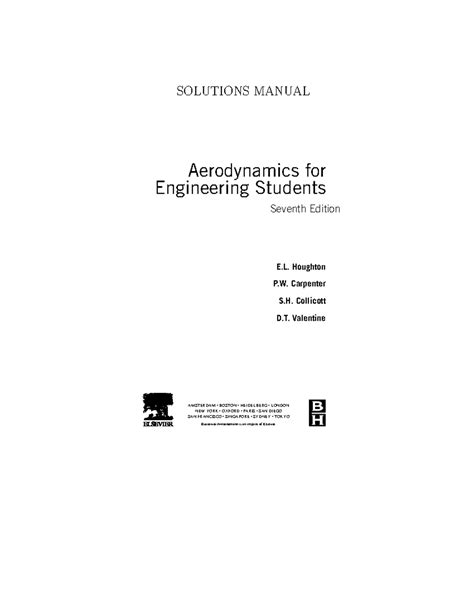 Ch5 - Solutions Manual for Aerodynamics Problems (Houghton) - Studocu