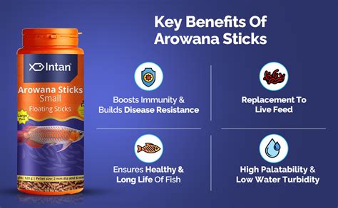 Intan Arowana Sticks (Small 2x6mm Floating) | 120gm - Highly Nutritious ...