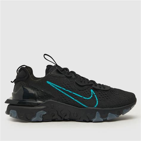 Mens Black And Blue Nike React Vision Trainers | schuh