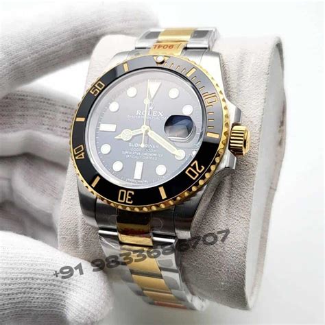 Rolex Submariner Date 2-Tone Black Dial 40mm Exact 1:1 Top Quality ...