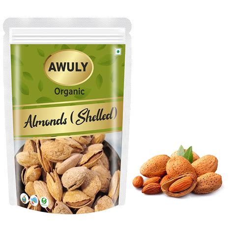 Organic With Shell Almond | Kagzi Badam From Kashmir, (Soft Shelled ...