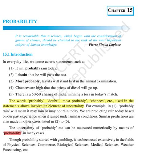 Image result for Class 9 Maths CH Probability