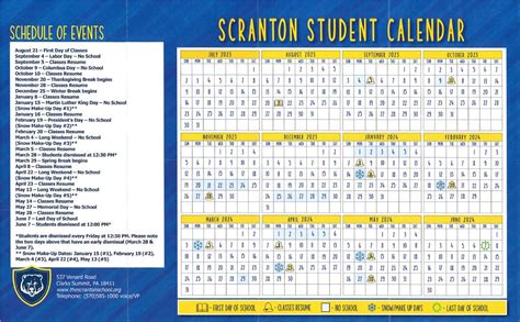 Penn State Scranton Academic Calendar