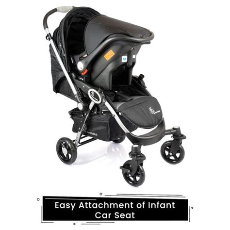 Chocolate Ride Travel System Baby Stroller With Infant Car Seat