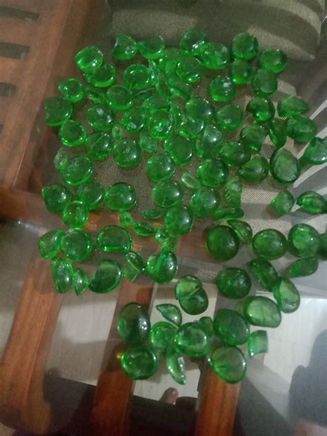 Buy Seawave Creatures by E-SHOP Green Glass Gemstone Beads Vase Fillers ...