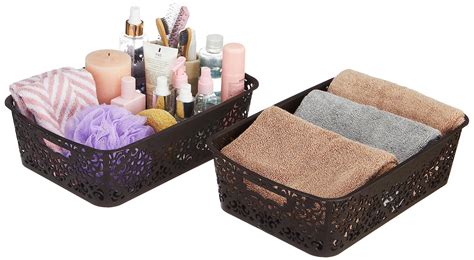 Amazon Brand - Solimo Royal Multipurpose Storage Basket - Medium (Set ...