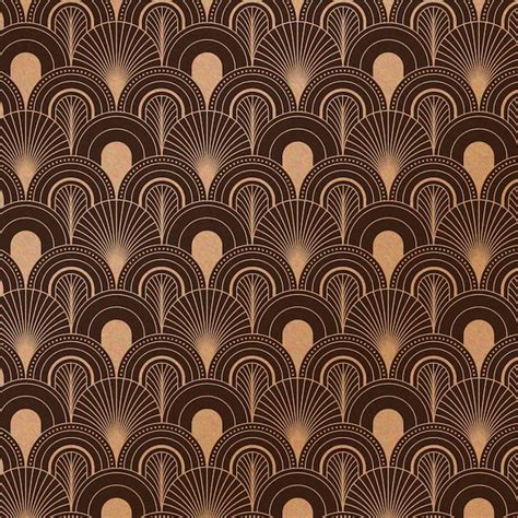 Wzór w stylu art deco w kolorze różowego złota | Darmowy wektor