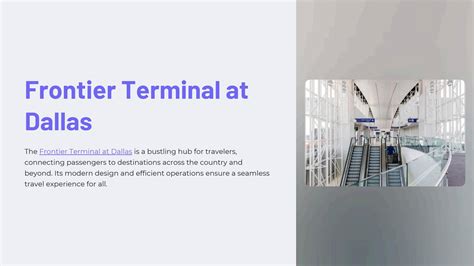 Frontier Terminal at Dallas by airportterminalguides - Issuu
