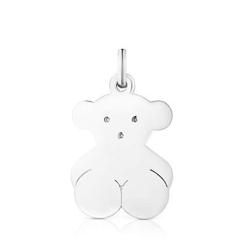 Medium Silver Sweet Dolls bear Pendant | TOUS