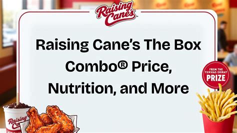 Raising Cane’s The Box Combo® Price, Nutrition, and More - Raising ...
