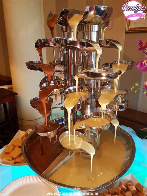 Chocolate Fountain Hire from Carolyn's Sweets.ie. Single, Double or Triple