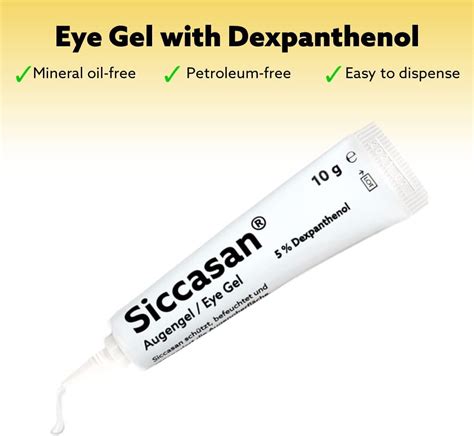 Siccasan & Siccaforte Eye Gel for Dry Eyes - Intensive Carbomer & Dexpanthenol Formula ...