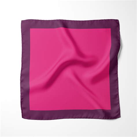 Buy Bright Pink Dual Color Silk Pocket Square - Solid Range Online in ...