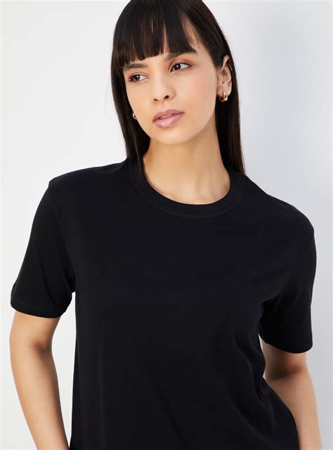 Buy Women Solid T-shirt Online at just Rs. 299.0 - 1000013988667 | Max ...