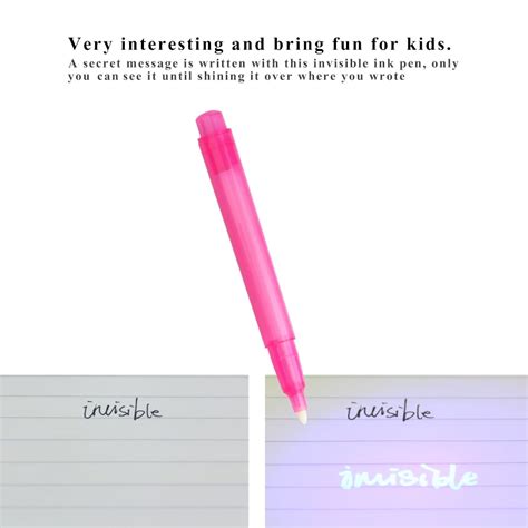 Buy Onever UV Light Magic Marker Invisible Ink Pen for Secret Message ...