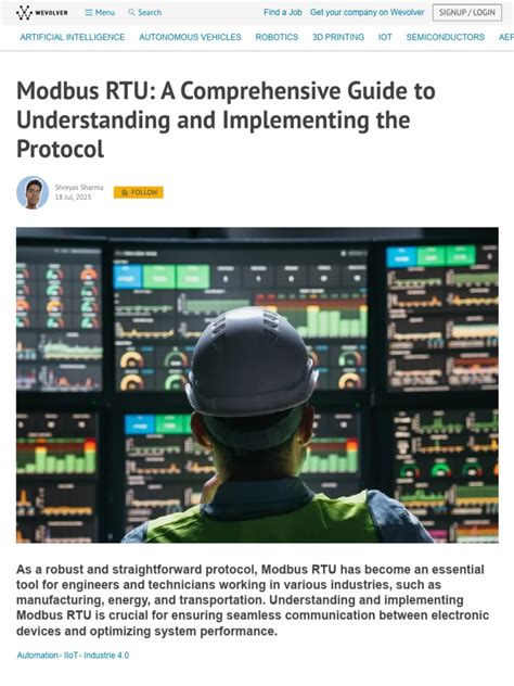 Image result for Modbus RTU Tutorial