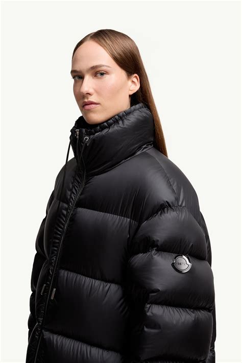 Moncler x EE72 by Edward Enninful Nametheun lange Daunenjacke Schwarz ...