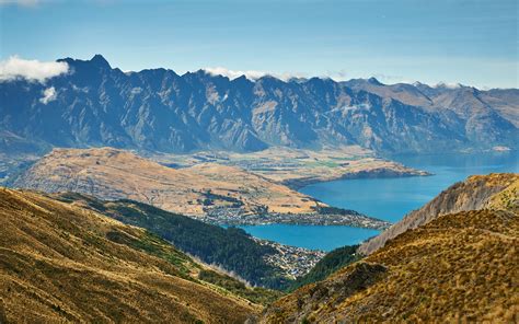 Download wallpaper 2560x1600 mountains, lake, aerial view, mountain ...