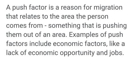 The push factor contain \ - Brainly.in