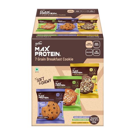 Ritebite Max Protein Assorted Cookies With 10g Protein 4g Fiber ...