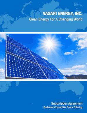 Fillable Online VASARI ENERGY, INC Fax Email Print - pdfFiller