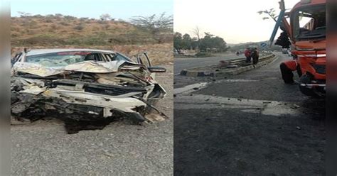 Uncontrolled Innova car collides with truck three women of same family ...