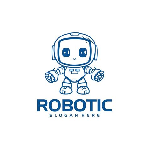 Robotic technology logo vector illustration | Premium AI-generated vector