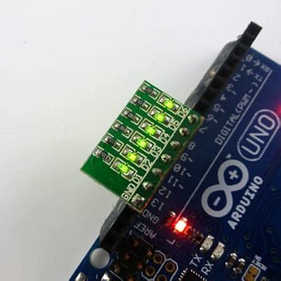 Buy Universal 3V~12V 6bit Green LED Board Module for Breadboard 3D ...