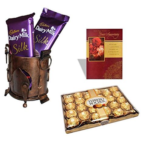 SFU E Com Dairy Milk Silk Gift Pack with Anniversary Card and 24 Pieces ...