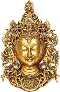 Goddess Tara Wall Hanging Mask - Brass Sculpture : Amazon.in: Home ...