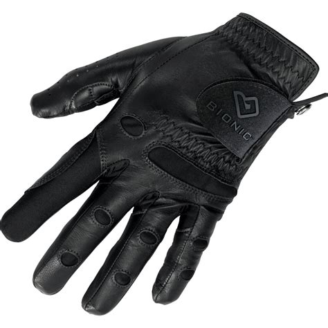 Bionic Mens Technologies Black Golf Gloves
