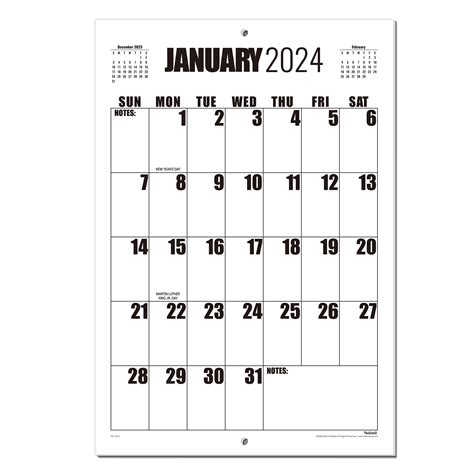 Large Print 2025 Calendar