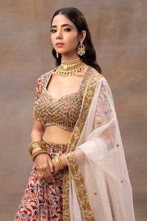 Buy Mehak Murpana Crepe Embroidered Lehenga Set For Women Available ...