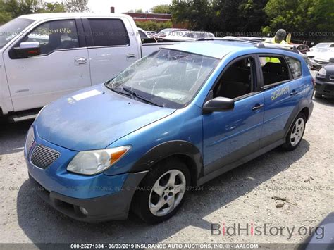 Report 5Y2SL65817Z403749 PONTIAC VIBE 2007 Blue Gasoline - price and damage history