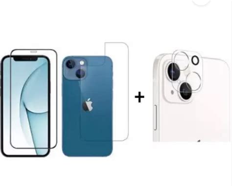 Avalik Front and Back Tempered Glass for iPhone 13 (includes Camera ...