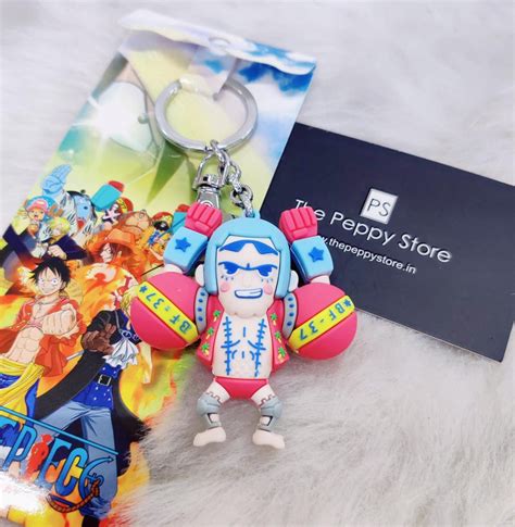 One Piece Franky 3D Silicon Keychain with Bagcharm – ThePeppyStore