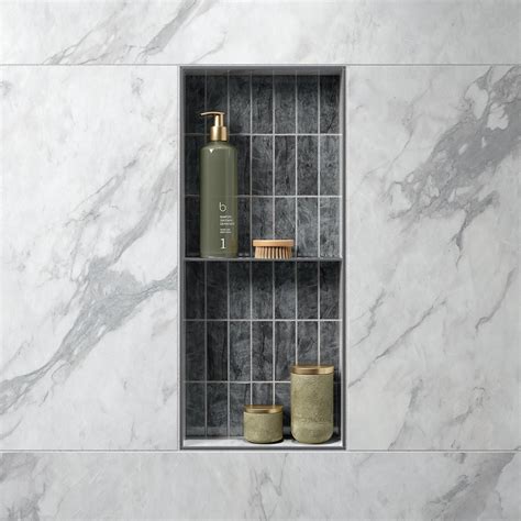 Best 13 Schluter Systems | Schluter Kerdi 12×28 Shower Niche With Frame ...