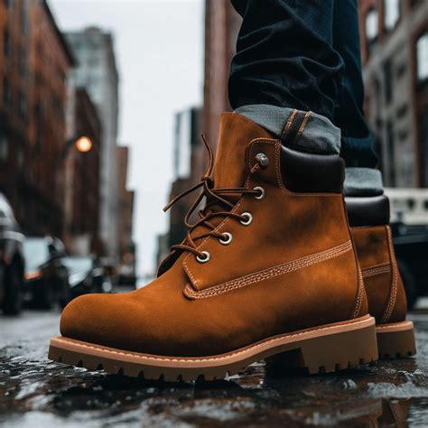 Tan Suede Leather Appoggio Ankle Rugged Lace Up Combat Hiking Boots wi ...