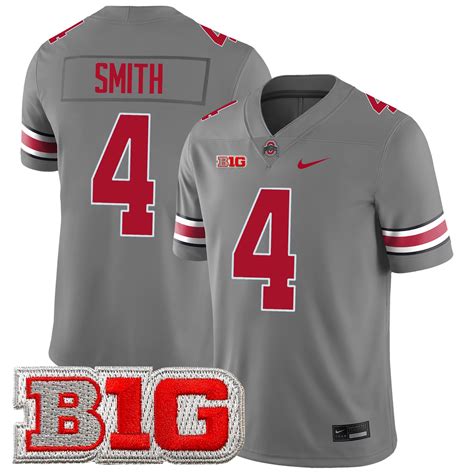 Jeremiah Smith Ohio State Buckeyes Football Grey Game Jersey