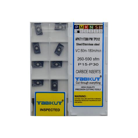 Buy APKT11T308 PM Carbide Inserts – Pack of 10 | Jaibros