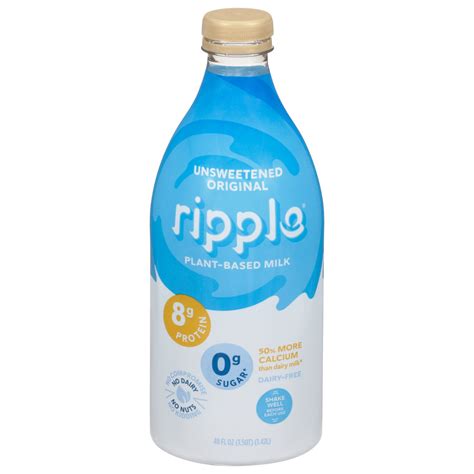 Ripple Milk, Plant-based, Dairy-free, Unsweetened Original