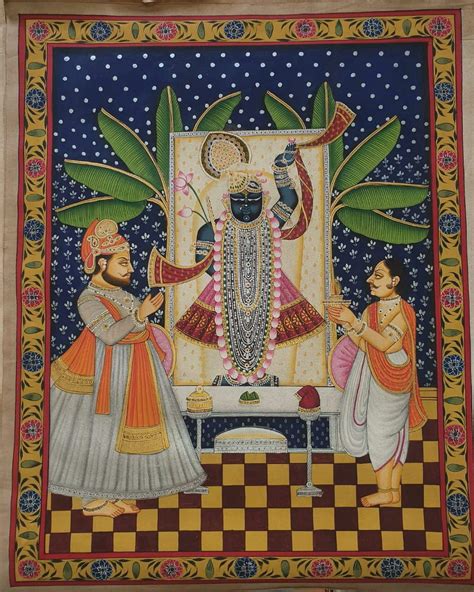 Buy saraswati paintings of shreenathji Online | Angiehomes – ANGIE HOMES