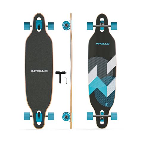 Buy APOLLO Drop Deck Bamboo Longboard, Skateboard for Teenagers, Kids ...