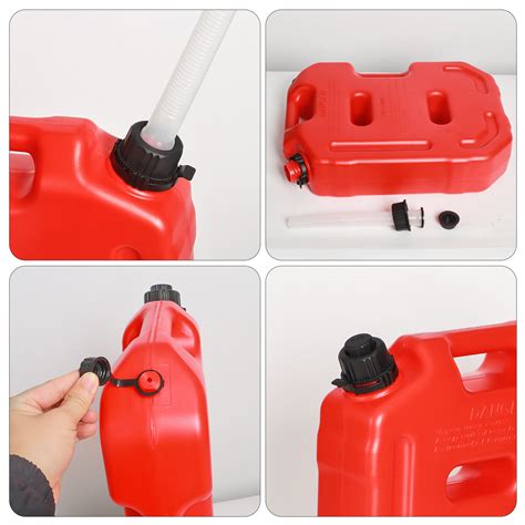 2.6 Gallon 10L Oil Can Gas Container Pot PE Gasoline Anti-static Fuel Tank Pack | eBay